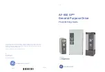 Предварительный просмотр 1 страницы GE AF-650 GP Series Programming Manual