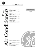 GE AFQ08 Series Owner'S Manual And Installation Instructions preview