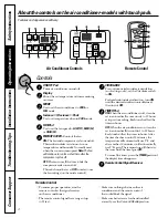 Preview for 4 page of GE AG_07 - 7,000 BTU models Owner'S Manual And Installation Instructions