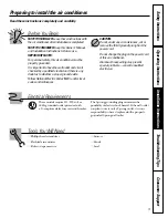 Preview for 9 page of GE AGD06 Owner'S Manual And Installation Instructions