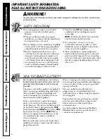 Preview for 2 page of GE AGE07 Owner'S Manual And Installation Instructions