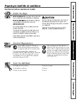 Preview for 7 page of GE AGE12 Owner'S Manual And Installation Instructions