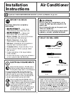 Предварительный просмотр 7 страницы GE AGE14 Owner'S Manual And Installation Instructions