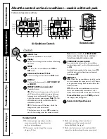 Preview for 4 page of GE AGF06 Owner'S Manual And Installation Instructions