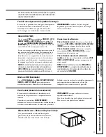 Preview for 25 page of GE AGF18 Owner'S Manual And Installation Instructions