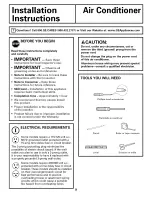 Предварительный просмотр 9 страницы GE AGF18 Owner'S Manual & Installation Instructions