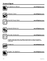 Предварительный просмотр 18 страницы GE AGH08 Owner'S Manual And Installation Instructions