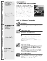 Предварительный просмотр 2 страницы GE AGH08 Owner'S Manual & Installation Instructions