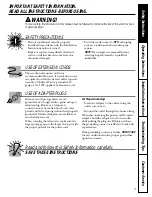 Preview for 3 page of GE AGH08 Owner'S Manual & Installation Instructions