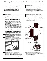 Предварительный просмотр 13 страницы GE AGH12 Owner'S Manual And Installation Instructions