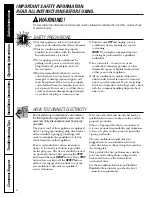 Предварительный просмотр 2 страницы GE AGH18 Owner'S Manual And Installation Instructions