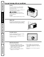 Preview for 8 page of GE AGL05 Owner'S Manual And Installation Instructions