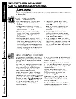 Preview for 2 page of GE AGM05 Owner'S Manual And Installation Instructions