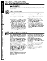 Preview for 2 page of GE AGM06LJ Owner'S Manual And Installation Instructions