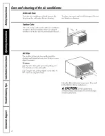 Предварительный просмотр 8 страницы GE AGM14 Owner'S Manual & Installation Instructions