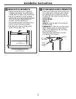 Предварительный просмотр 9 страницы GE AGM24DH Owner'S Manual And Installation Instructions