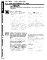 Preview for 2 page of GE AGM24DJ - 23 600 BTU Electronic Room Air... Owner'S Manual And Installation Instructions