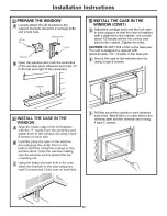 Предварительный просмотр 11 страницы GE AGM24DJ - 23 600 BTU Electronic Room Air... Owner'S Manual And Installation Instructions