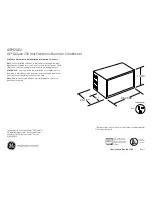 Предварительный просмотр 1 страницы GE AGM24DJ Wall Case Dimensions