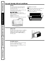 Preview for 8 page of GE AGQ06 Owner'S Manual And Installation Instructions