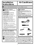 Preview for 7 page of GE AGQ12DK Owner'S Manual And Installation Instructions