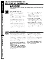 Preview for 2 page of GE AGQ18 Owner'S Manual And Installation Instructions