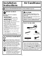 Preview for 9 page of GE AGR05LJ Owner'S Manual And Installation Instructions