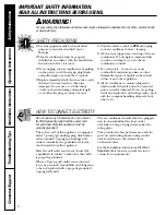 Preview for 2 page of GE AGT05 Owner'S Manual And Installation Instructions