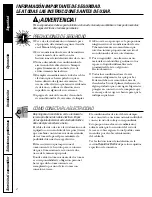 Preview for 20 page of GE AGT05 Owner'S Manual And Installation Instructions