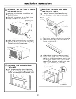 Preview for 12 page of GE AGV18 Owner'S Manual & Installation Instructions