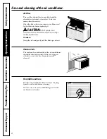 Preview for 8 page of GE AGW05 Owner'S Manual And Installation Instructions