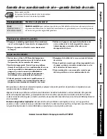 Preview for 35 page of GE AGW06 Owner'S Manual And Installation Instructions