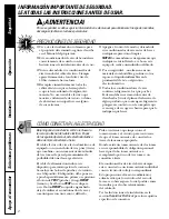 Preview for 20 page of GE AGW08 Owner'S Manual And Installation Instructions