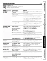 Preview for 13 page of GE AGW18 Owner'S Manual And Installation Instructions