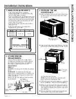 Предварительный просмотр 9 страницы GE AHFK18AAH1 Owner'S Manual