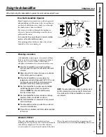 Preview for 5 page of GE AHG30LD Owner'S Manual