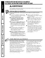 Предварительный просмотр 14 страницы GE AHG30LD Owner'S Manual