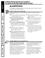 Preview for 14 page of GE AHG30LJ Owner'S Manual