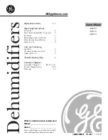 Preview for 1 page of GE AHG50 Owner'S Manual