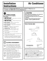 Preview for 7 page of GE AHH08 Owner'S Manual And Installation Instructions