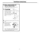 Предварительный просмотр 11 страницы GE AHH08 Owner'S Manual And Installation Instructions