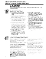 Preview for 2 page of GE AHH10 Owner'S Manual And Installation Instructions