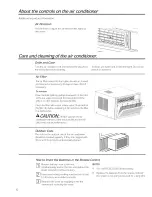 Preview for 6 page of GE AHH24DSH1 Owner'S Manual And Installation Instructions