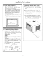 Предварительный просмотр 9 страницы GE AHH24DSH1 Owner'S Manual And Installation Instructions