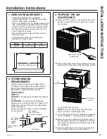 Предварительный просмотр 9 страницы GE AHH24DZ Owner'S Manual