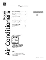 GE AHL10 Owner'S Manual And Installation Instructions preview