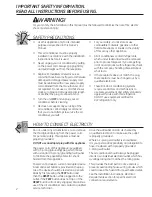 Preview for 2 page of GE AHL10 Owner'S Manual And Installation Instructions