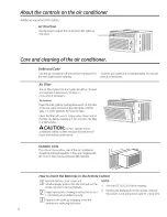 Preview for 6 page of GE AHL12ASW1 Owner'S Manual And Installation Instructions