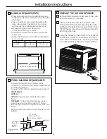 Предварительный просмотр 9 страницы GE AHM18DP Owner'S Manual And Installation Instructions