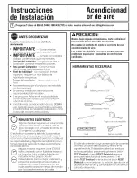 Предварительный просмотр 20 страницы GE AHR05 Owner'S Manual And Installation Instructions